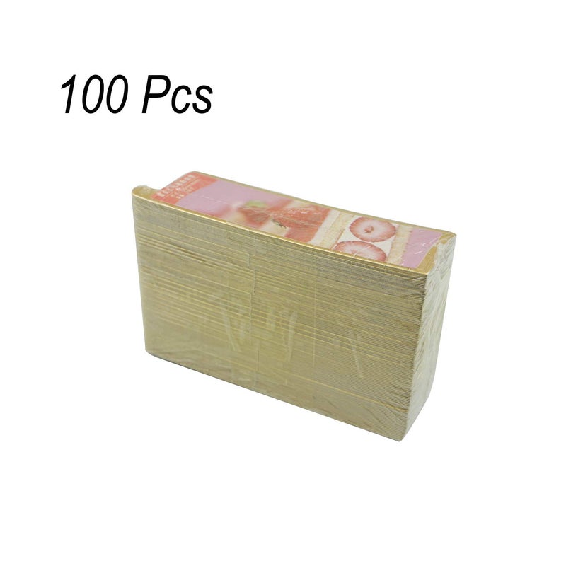 Proshopping 100 pcs 5.12"x1.57" Mini Cake Boards, Long Bar Rectangular Gold Mousse Cardboard Set, Cupcake Base, Dessert Displays Tray, Disposable Paper Coasters, for Wedding Party Cake Pastry Cup - Image 3